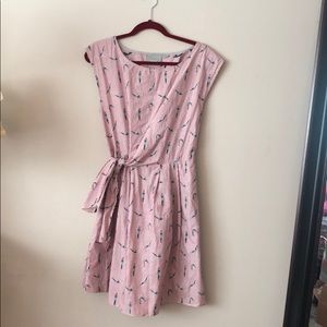 Red stripe Diver dress